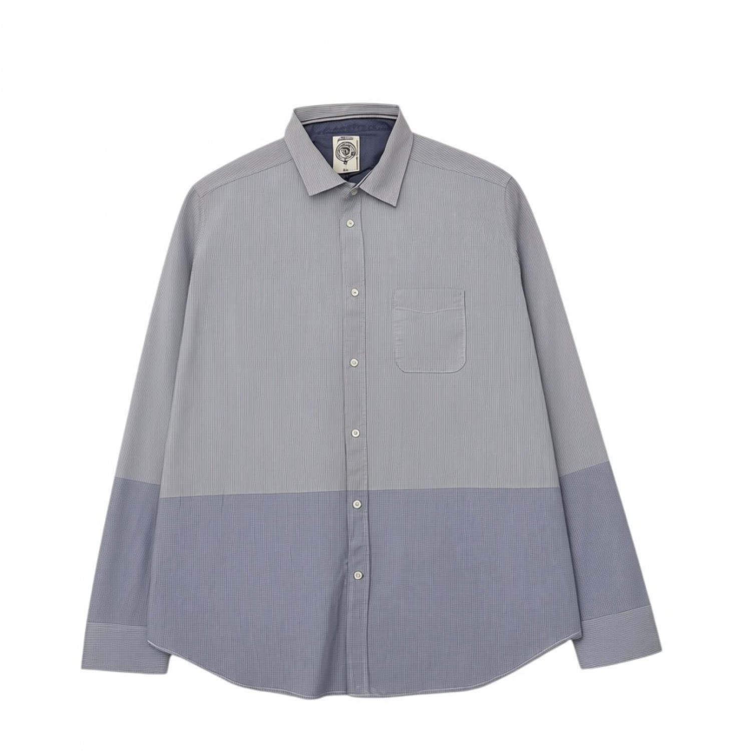 Pretty Green Μακρυμάνικο Colorblock Πουκάμισο